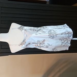 Gilligan & O'Malley Light Blue Floral Satin Slip Dress